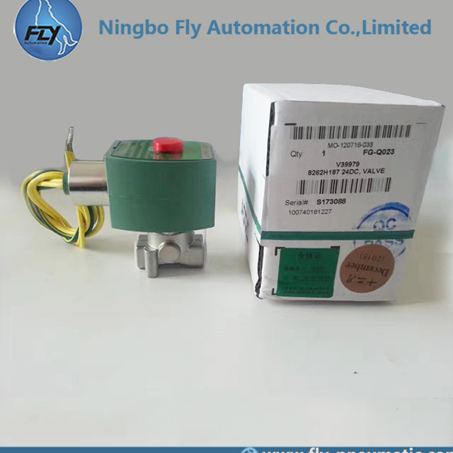 8262H187 EF8262H187 ASCO 8262 series 1/4 inch Normally Closed Stainless Steel Body Solenoid Valves