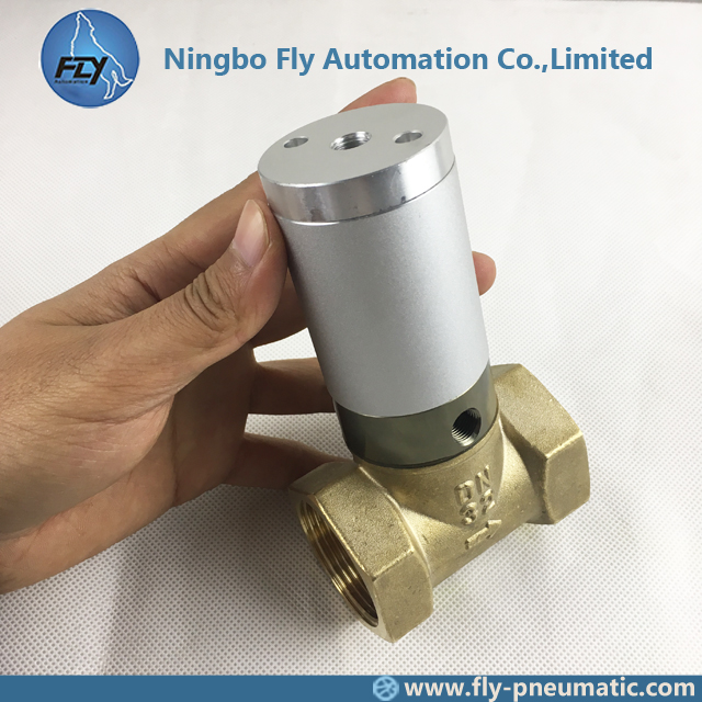 Q22HD-32 Pipe Valve Pneumatic valve Q22HD Series PTFE Seals 2/2 1-1/4" Actuator control valve