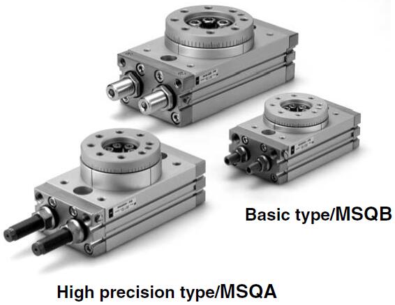 SMC Table Rack Rotary MSQB20A Pinion Style With Adjustment Bolt 