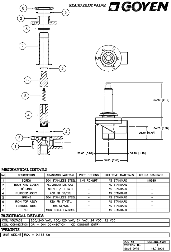 RCA5D2 Diaphragm Valve Control The Dust Collector Goyen Remote Jet ...